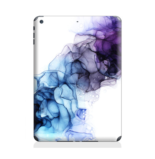Наклейка на Планшет Apple iPad Air Фиолет,  купить в Москве – интернет-магазин Allskins, фиолет, дым, фиолетово, фиолетовый, гоолубой, разводы, абстракция, модно