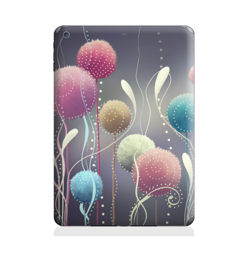 Наклейка на Планшет Apple iPad Air Пушистые,  купить в Москве – интернет-магазин Allskins, абстракция, мягкий, иллюстация, элементы, яркий, мило, нежно, цветы, растение, природа