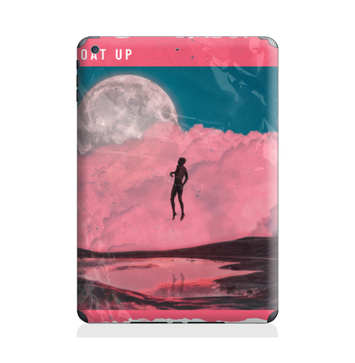 Наклейка на Планшет Apple iPad Air Взлетай,  купить в Москве – интернет-магазин Allskins, психоделика, лети, полёт, мотивация, жизнь, небо, облако, луна, человек