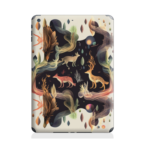 Наклейка на Планшет Apple iPad Air Волшебные олени,  купить в Москве – интернет-магазин Allskins, абстракия, олень