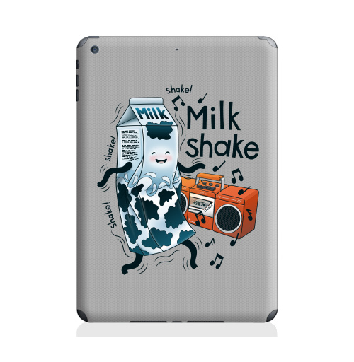 Наклейка на Планшет Apple iPad Air MilkShake!,  купить в Москве – интернет-магазин Allskins, музыка, еда, ноты, танцы, коктейль, молочный
