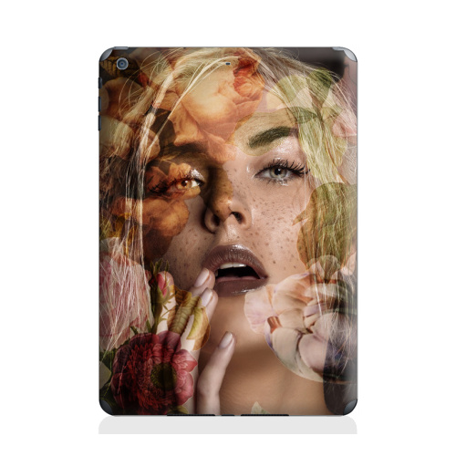 Наклейка на Планшет Apple iPad Air Осенняя девушка,  купить в Москве – интернет-магазин Allskins, осень, девушка, фотография