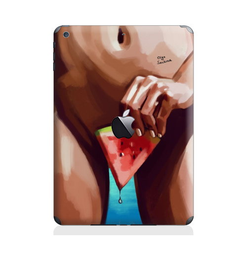 Наклейка на Планшет Apple iPad Air с яблоком Сочное лето,  купить в Москве – интернет-магазин Allskins, секс, лето, морская, арбуз, сочно, яркий