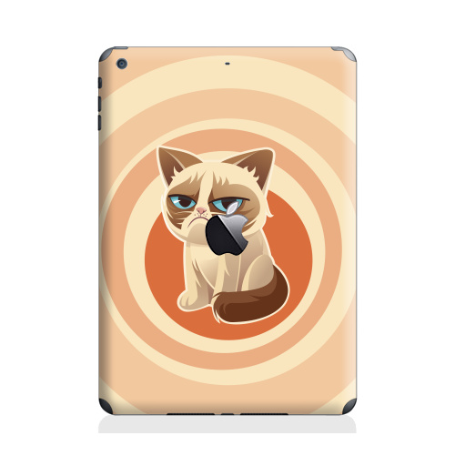 Наклейка на Планшет Apple iPad Air с яблоком Сурове, грустне, котячне,  купить в Москве – интернет-магазин Allskins, милые животные, 300 Лучших работ, любовь, кошка, персонажи, женские