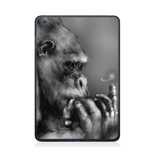 Наклейка на Планшет Apple iPad Mini 1/2/3 Горилла,  купить в Москве – интернет-магазин Allskins, обезьяна, животные, космос