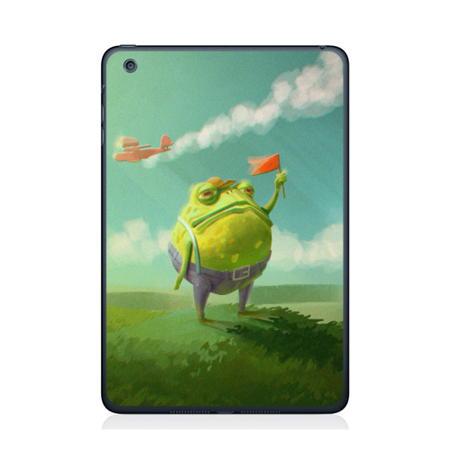 Наклейка на Планшет Apple iPad Mini 1/2/3 Мистер Жаба,  купить в Москве – интернет-магазин Allskins, милые животные, небо, цвет, детские, лягушка