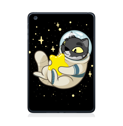 Наклейка на Планшет Apple iPad Mini 1/2/3 Ты моя звезда,  купить в Москве – интернет-магазин Allskins, звезда, кошка, космос, космокот, астронавт, персонажи, иллюстраторы