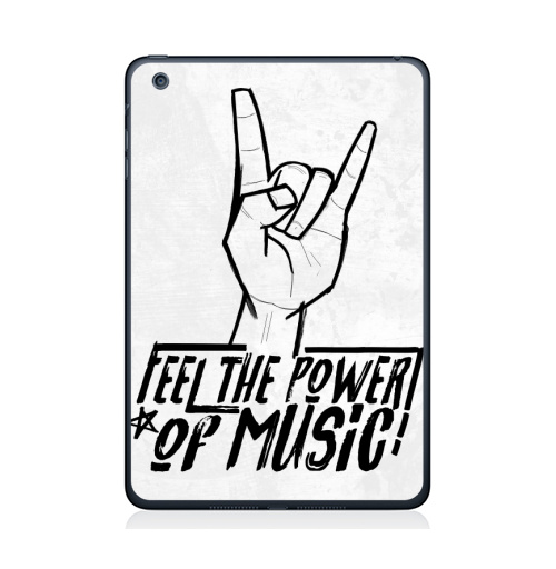 Наклейка на Планшет Apple iPad Mini 1/2/3 Feel the power of music,  купить в Москве – интернет-магазин Allskins, музыка, rock, панк, Англия