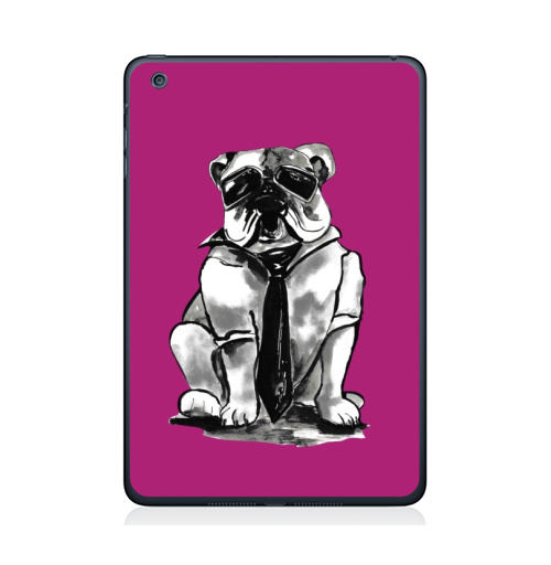Наклейка на Планшет Apple iPad Mini 1/2/3 Гроза района,  купить в Москве – интернет-магазин Allskins, собаки, персонажи, графика, розовый, прикол, круто