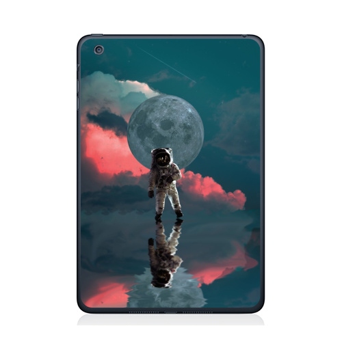 Наклейка на Планшет Apple iPad Mini 1/2/3 Я один,  купить в Москве – интернет-магазин Allskins, космос, космонавтика, одиночество, луна, небо