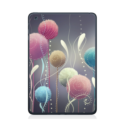 Наклейка на Планшет Apple iPad Mini 1/2/3 Пушистые,  купить в Москве – интернет-магазин Allskins, абстракция, мягкий, иллюстация, элементы, яркий, мило, нежно, цветы, растение, природа