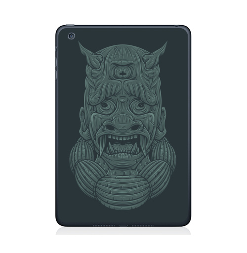 Наклейка на Планшет Apple iPad Mini 1/2/3 СТРАДАЛЕЦ,  купить в Москве – интернет-магазин Allskins, мистика, персонажи, маска, демоны, Япония, японская, Мифы, сказки, лицо, монстры, статуя, классика