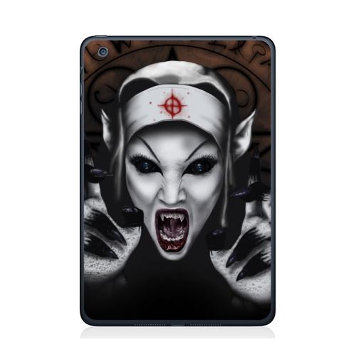Наклейка на Планшет Apple iPad Mini 1/2/3 Пора обняться,  купить в Москве – интернет-магазин Allskins, мистика, для влюбленных, вампиры, дьявол, хоррор, хэллоуин, магия, укус, вурдалак, девушка
