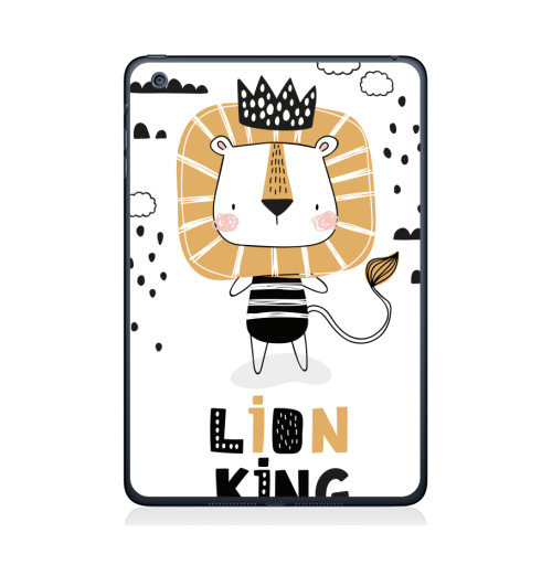 Наклейка на Планшет Apple iPad Mini 1/2/3 Король Лев - Принтериум,  купить в Москве – интернет-магазин Allskins, лев, король, мультфильмы, детские, мило, корона, джунглей, safari, lion