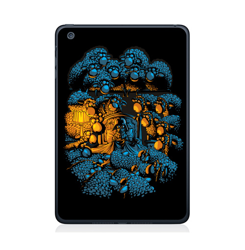 Наклейка на Планшет Apple iPad Mini 1/2/3 «Бессонница»,  купить в Москве – интернет-магазин Allskins, военные, звёзды и войны, темный, синий, бессонница, овцы, дартаньян, оранжевый, желтый, голубой, 300 Лучших работ