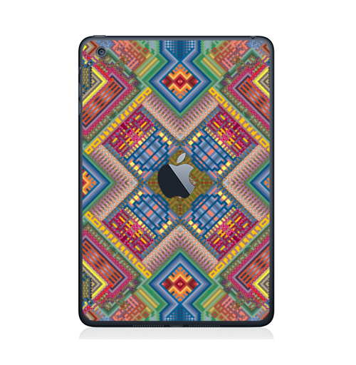 Наклейка на Планшет Apple iPad Mini 1/2/3  с яблоком Жестикуляции,  купить в Москве – интернет-магазин Allskins, абстракция, текстура, текстиль, геометрический, яркий, стильно