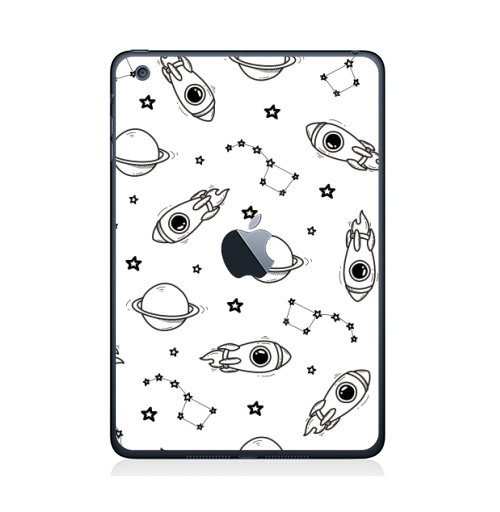 Наклейка на Планшет Apple iPad Mini 1/2/3  с яблоком Космо-паттерн,  купить в Москве – интернет-магазин Allskins, классика, космос, полёт, звезда, созвездие, земля, вселенная