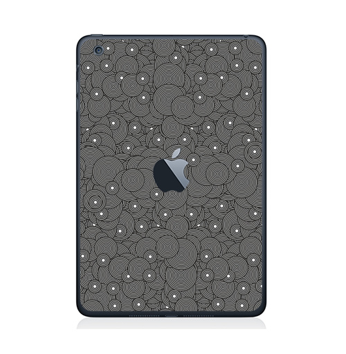 Наклейка на Планшет Apple iPad Mini 1/2/3  с яблоком Звездное небо в облаках,  купить в Москве – интернет-магазин Allskins, узор, космос, звезда, облока, окружности, ритмы, абстракция, графика, круг