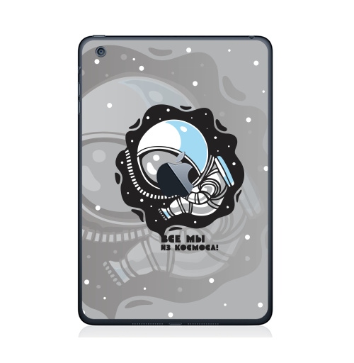 Наклейка на Планшет Apple iPad Mini 1/2/3  с яблоком Космонавт,  купить в Москве – интернет-магазин Allskins, люди, космос, рождение, человек