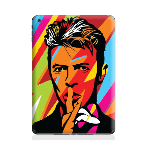 Наклейка на Планшет Apple iPad Air 2 David Bowie RIP,  купить в Москве – интернет-магазин Allskins, музыка, музыкант, поп-арт