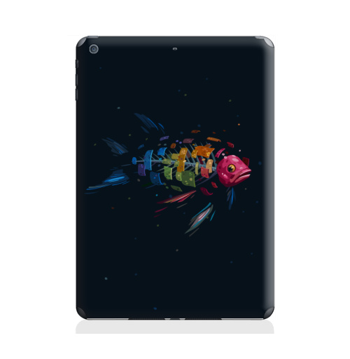 Наклейка на Планшет Apple iPad Air 2 Мистическая Рыба,  купить в Москве – интернет-магазин Allskins, подводный, рыба, сюрреализм, морская, радуга, чешуя