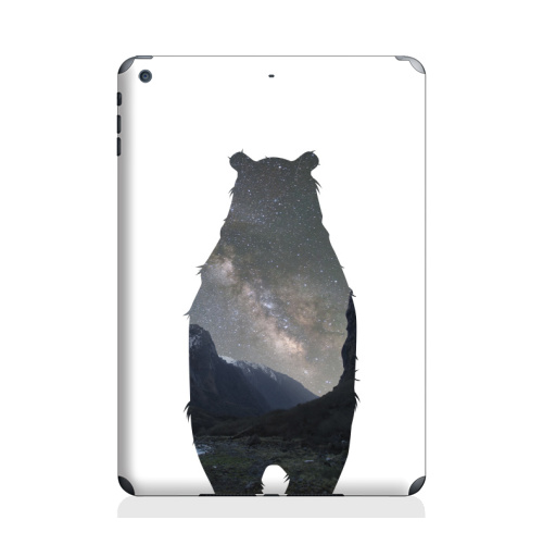 Наклейка на Планшет Apple iPad Air 2 Космический медведь,  купить в Москве – интернет-магазин Allskins, крутые животные, нежно, космос, мило, медведь, детские, пейзаж, настроение, милые животные