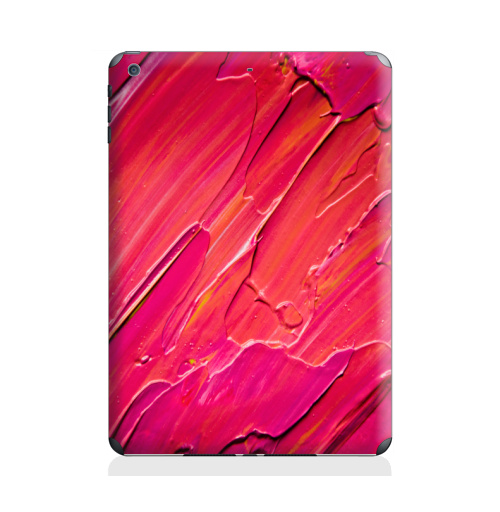 Наклейка на Планшет Apple iPad Air 2 Рио,  купить в Москве – интернет-магазин Allskins, мазки, палитра, цвет, фрукты, птицы, рио, оранжевый, розовый, яркий