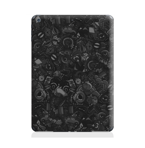 Наклейка на Планшет Apple iPad Air 2 Темный дудл,  купить в Москве – интернет-магазин Allskins, темный, дудлы, черный, персонажи, монстры