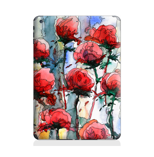 Наклейка на Планшет Apple iPad Air 2 Розы,  купить в Москве – интернет-магазин Allskins, графика, иллюстрации, композиция, цветы, фантазия, счастье