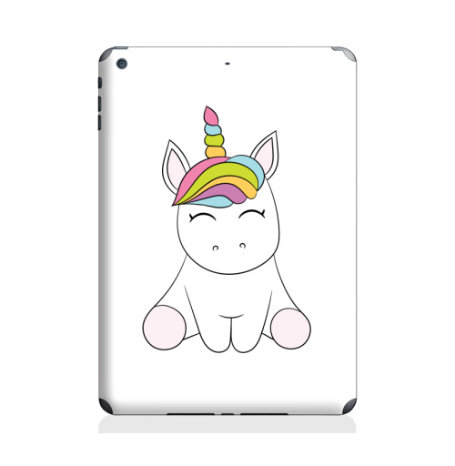 Наклейка на Планшет Apple iPad Air 2 Единорожек,  купить в Москве – интернет-магазин Allskins, милые животные, радуга, магия, детские, животные, мило, единорог