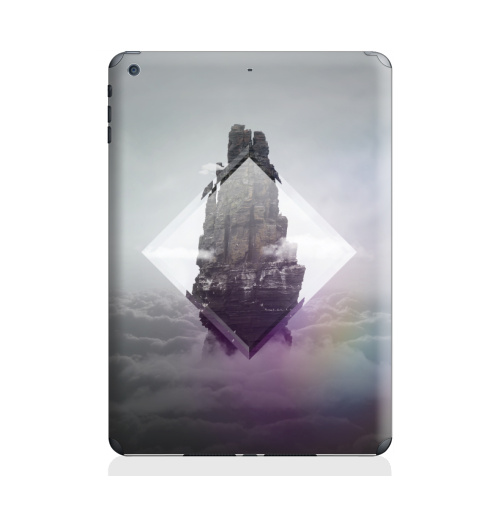 Наклейка на Планшет Apple iPad Air 2 Кристальная скала,  купить в Москве – интернет-магазин Allskins, призма, геометрия, птицы, небо, горы, ромб