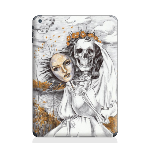 Наклейка на Планшет Apple iPad Air 2 Последняя невеста,  купить в Москве – интернет-магазин Allskins, смерть, скелет, череп, невеста, маска, графика