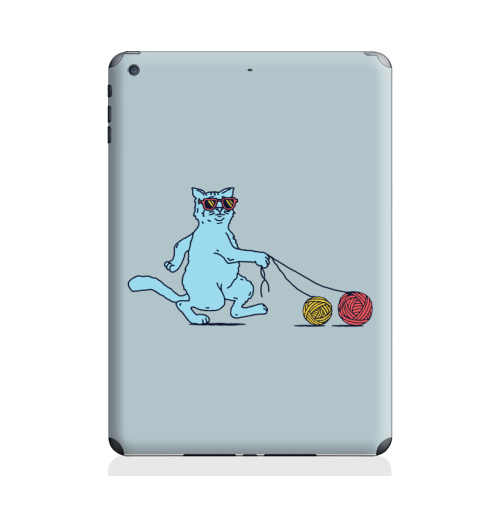 Наклейка на Планшет Apple iPad Air 2 Кот на прогулке,  купить в Москве – интернет-магазин Allskins, кошка, собаки, клубок