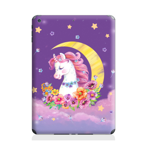 Наклейка на Планшет Apple iPad Air 2 Единорог с цветами,  купить в Москве – интернет-магазин Allskins, единорог, мило, мимими, акварель, розовый, девушка, детские