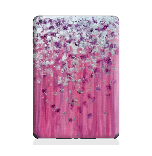 Наклейка на Планшет Apple iPad Air 2 Цвет настроения розовый,  купить в Москве – интернет-магазин Allskins, женский, розовый, 8 марта, женственно, серебро, серебряные, фиолетовый, живопись, акрил
