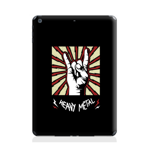 Наклейка на Планшет Apple iPad Air 2 Heavymetalblack,  купить в Москве – интернет-магазин Allskins, rock, ROLLING, rockandroll, панк, muz