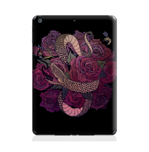 Наклейка на Планшет Apple iPad Air 2 Змеевич,  купить в Москве – интернет-магазин Allskins, змея, олдскулл, розы, цветы, мужские, готика
