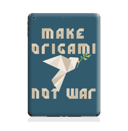 Наклейка на Планшет Apple iPad Air 2 Оригами голубь мира,  купить в Москве – интернет-магазин Allskins, нет войне, Peace, святое, мир, увлечения, хобби, военные, бумага, птицы, оригами