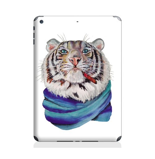 Наклейка на Планшет Apple iPad Air 2 Харизма,  купить в Москве – интернет-магазин Allskins, крутые животные, характер, хардкор, акварель, тигры, белый