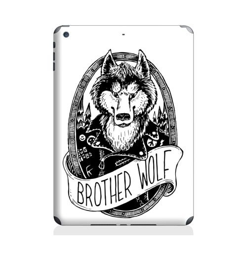 Наклейка на Планшет Apple iPad Air 2 Брат Волк,  купить в Москве – интернет-магазин Allskins, графика, волк, братишки