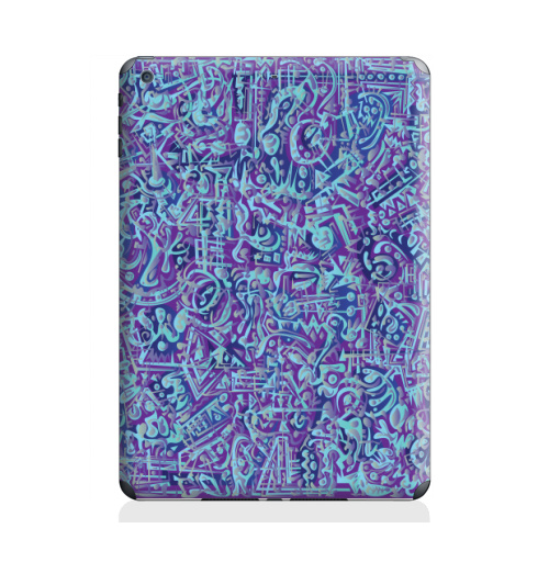 Наклейка на Планшет Apple iPad Air 2 В мирских вещах,  купить в Москве – интернет-магазин Allskins, абстракция, абстрация, текстура, голубой, фиолетовый