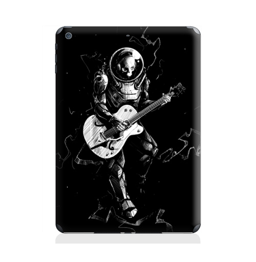 Наклейка на Планшет Apple iPad Air 2 Космический бард,  купить в Москве – интернет-магазин Allskins, скелет, космос, гитара, темнота, шлем