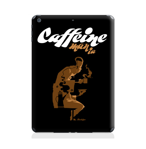 Наклейка на Планшет Apple iPad Air 2 Caffeine,  купить в Москве – интернет-магазин Allskins, графика, лицо, маньяк, чай и кофе
