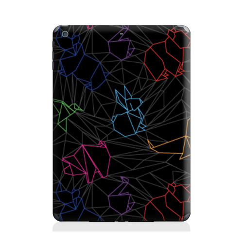 Наклейка на Планшет Apple iPad Air 2 Origami Знаки Зодиака,  купить в Москве – интернет-магазин Allskins, зодиак, знаки зодиака, лебедь, фигурки, паттерн, оригами, медведь, графика, животные, заяц, 300 Лучших работ