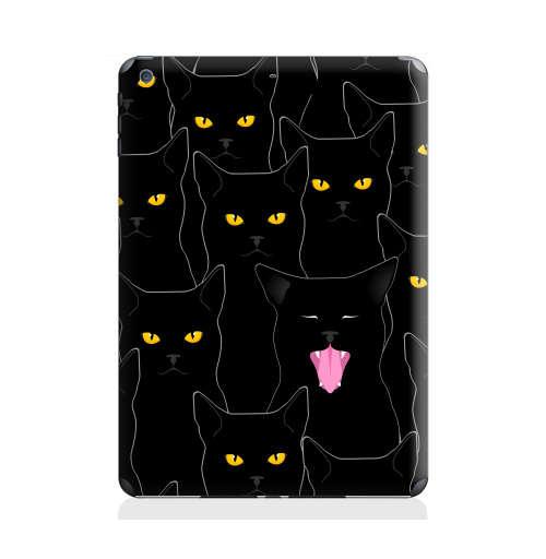 Наклейка на Планшет Apple iPad Air 2 Котики detected,  купить в Москве – интернет-магазин Allskins, кошка, глаз, графика, улыбка, животные, 300 Лучших работ