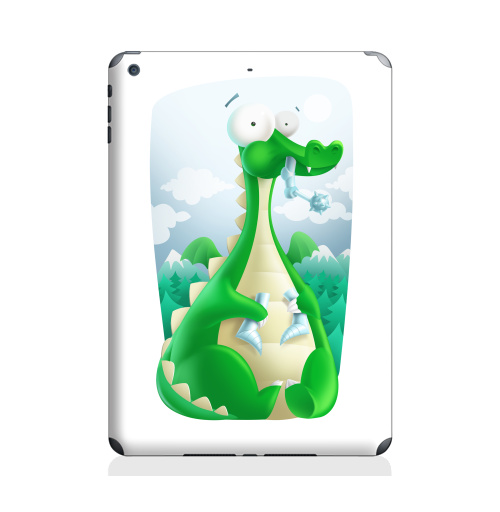 Наклейка на Планшет Apple iPad Air 2 Какой рыцарь?,  купить в Москве – интернет-магазин Allskins, женские, для_влюбленных, сказки, рыцарь, дракон, графика, жизнь, любовь, животные, динозавры