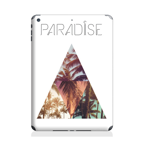 Наклейка на Планшет Apple iPad Air 2 Paradise,  купить в Москве – интернет-магазин Allskins, треугольник, абстракция, природа, рай, хипстер, пальмы, текстура