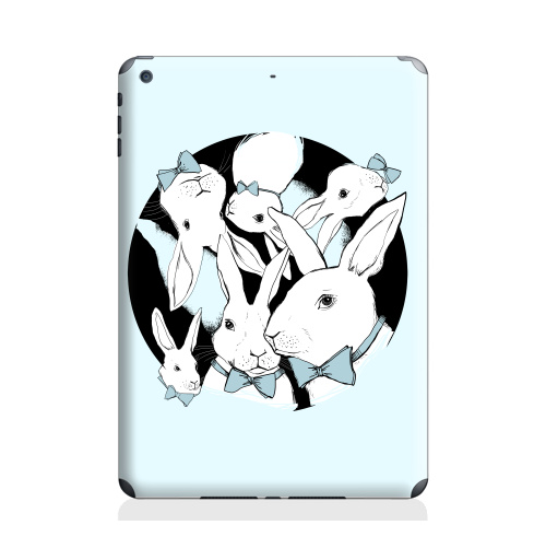 Наклейка на Планшет Apple iPad Air 2 Boys Bunny,  купить в Москве – интернет-магазин Allskins, заяц, бабочки, зима