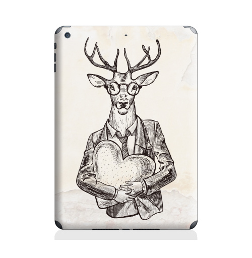 Наклейка на Планшет Apple iPad Air 2 Мистер Твистер,  купить в Москве – интернет-магазин Allskins, животные, любовь, олень, персонажи, сердце, хипстер, для влюбленных