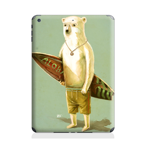 Наклейка на Планшет Apple iPad Air 2 Алоха,  купить в Москве – интернет-магазин Allskins, серфинг, медведь, лето, 300 Лучших работ